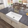 White Farmhouse Sink Deep Apron Sink Undermount Farmhouse Kitchen Sink Single Farm Sink