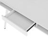 Techni Mobili Study Computer Desk with Storage & Magnetic Dry Erase White Board, White